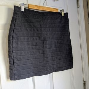Grey bandage zipper skirt